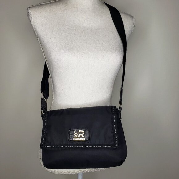 Kenneth Cole Reaction Handbags - Kenneth Cole Reaction Logo Black Crossbody Purse